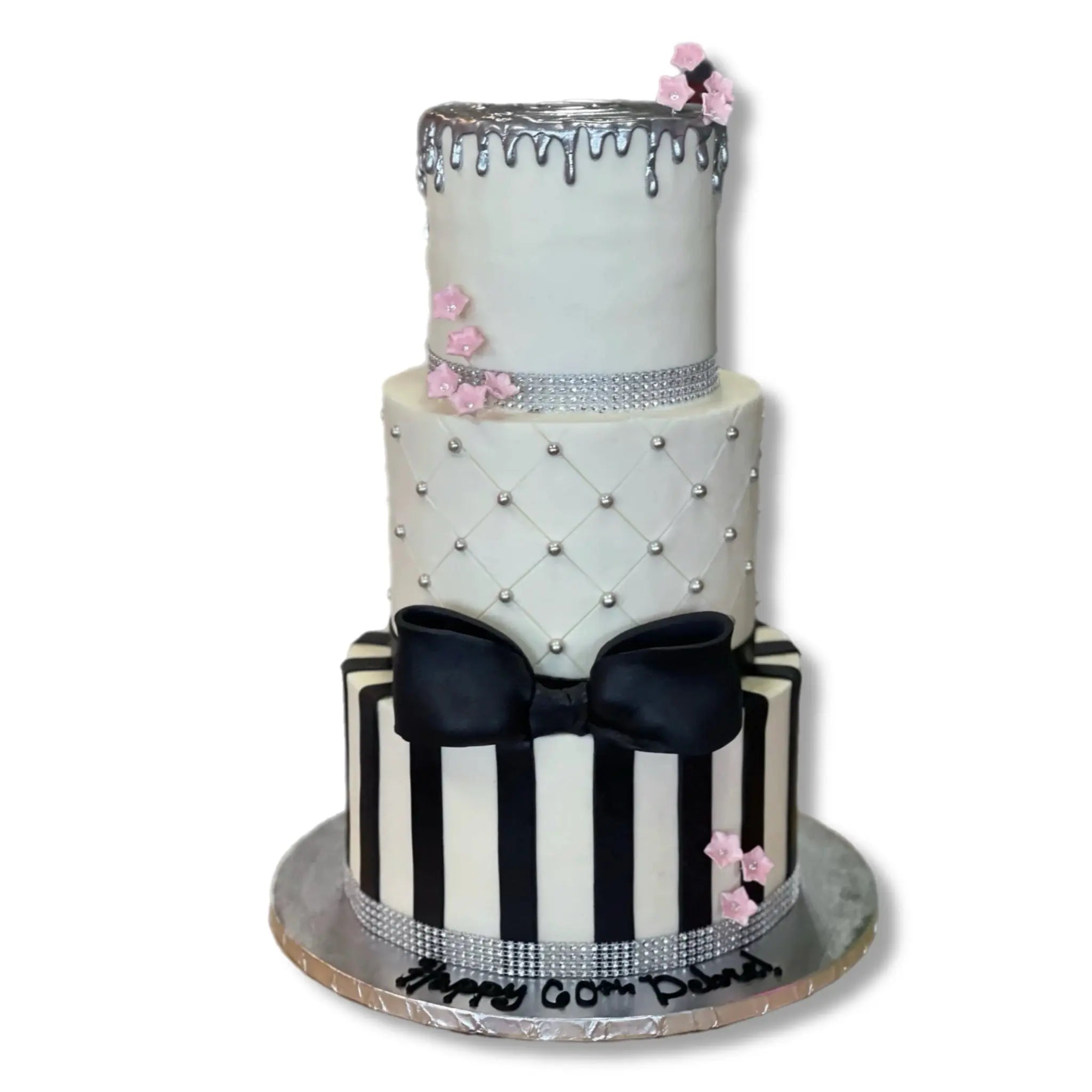 Elegant Black and Silver That's The Cake Bakery