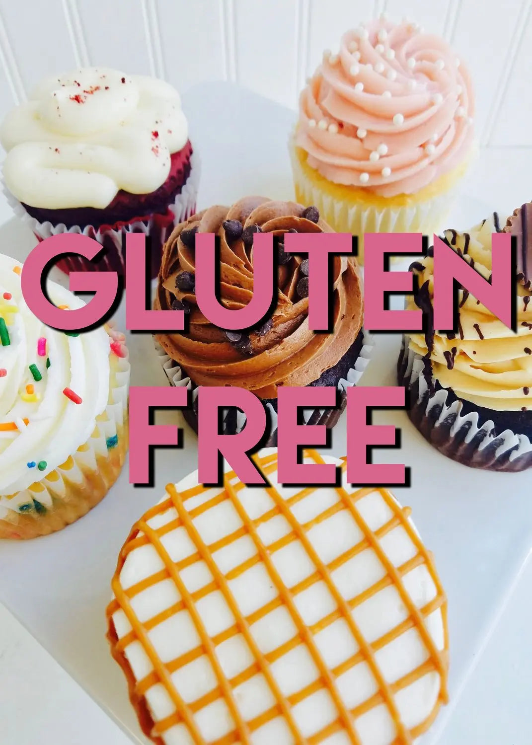Gluten Free Cupcakes  | Custom Color + Sprinkles That's The Cake Bakery