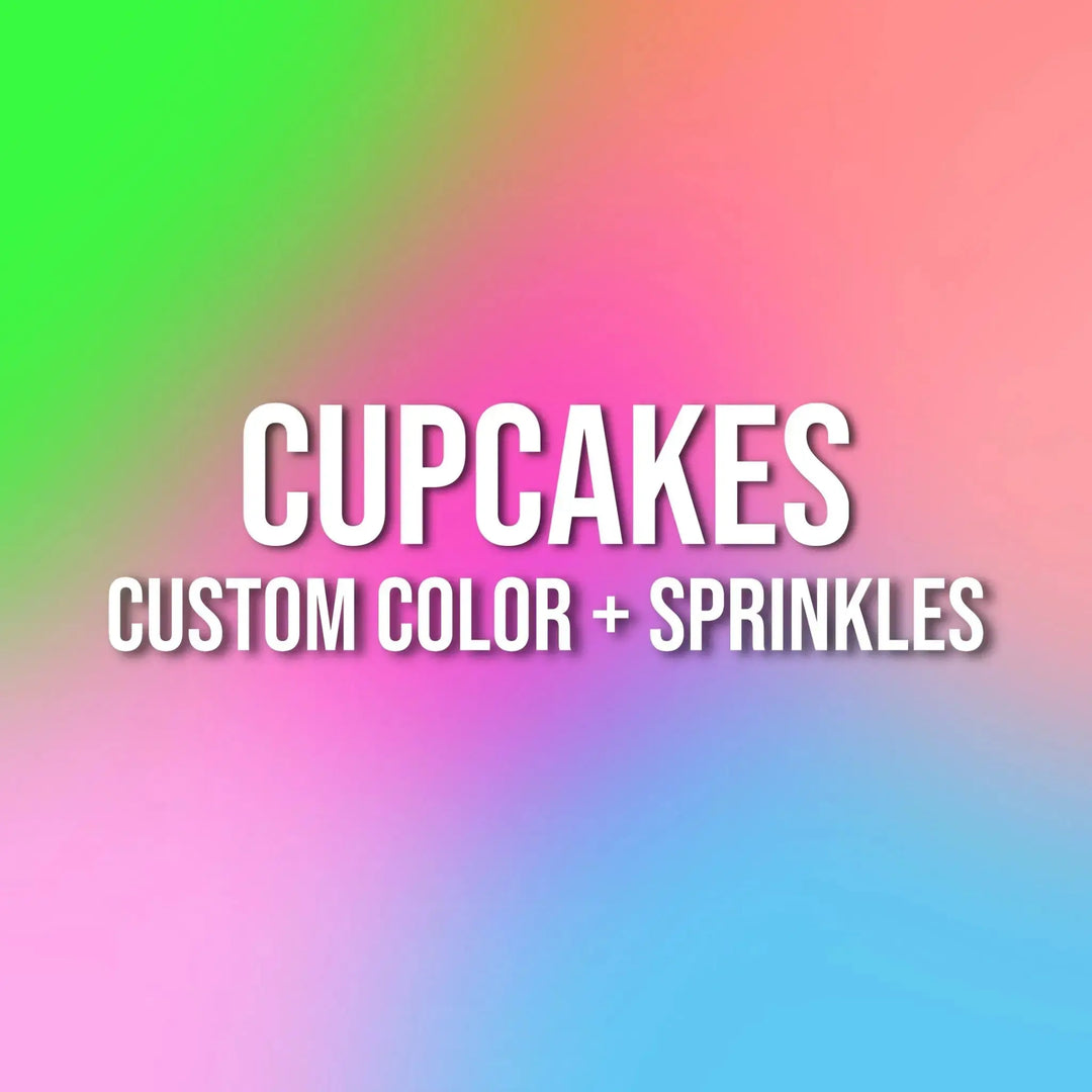 Cupcakes | Custom Color + Sprinkles That's The Cake Bakery