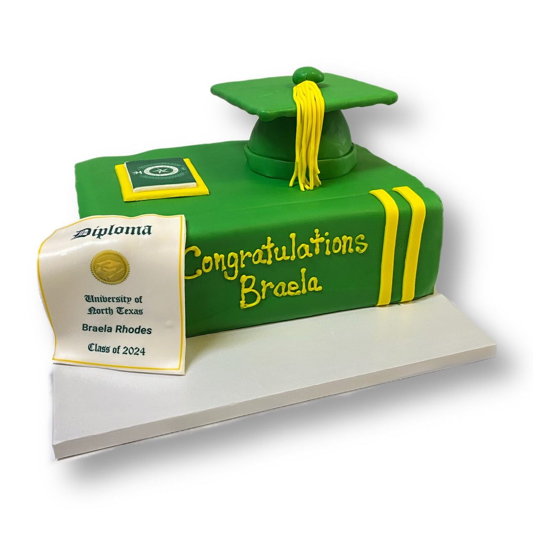 College Graduation Book Cake