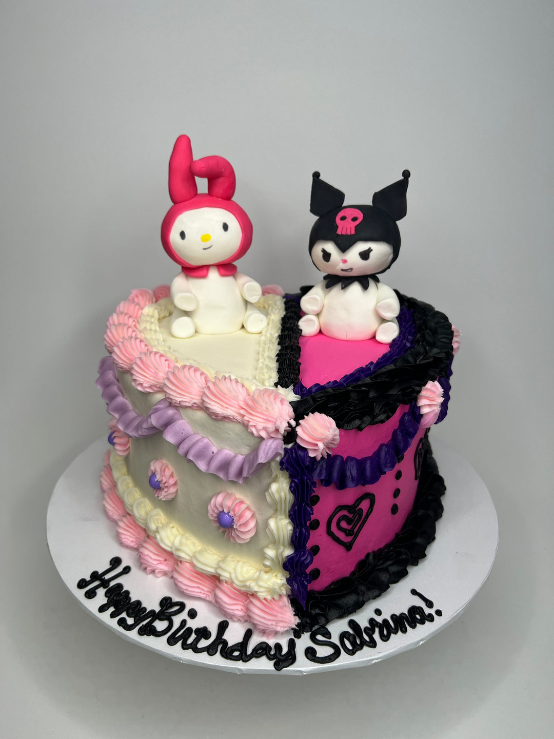 Kuromi Heart Cake