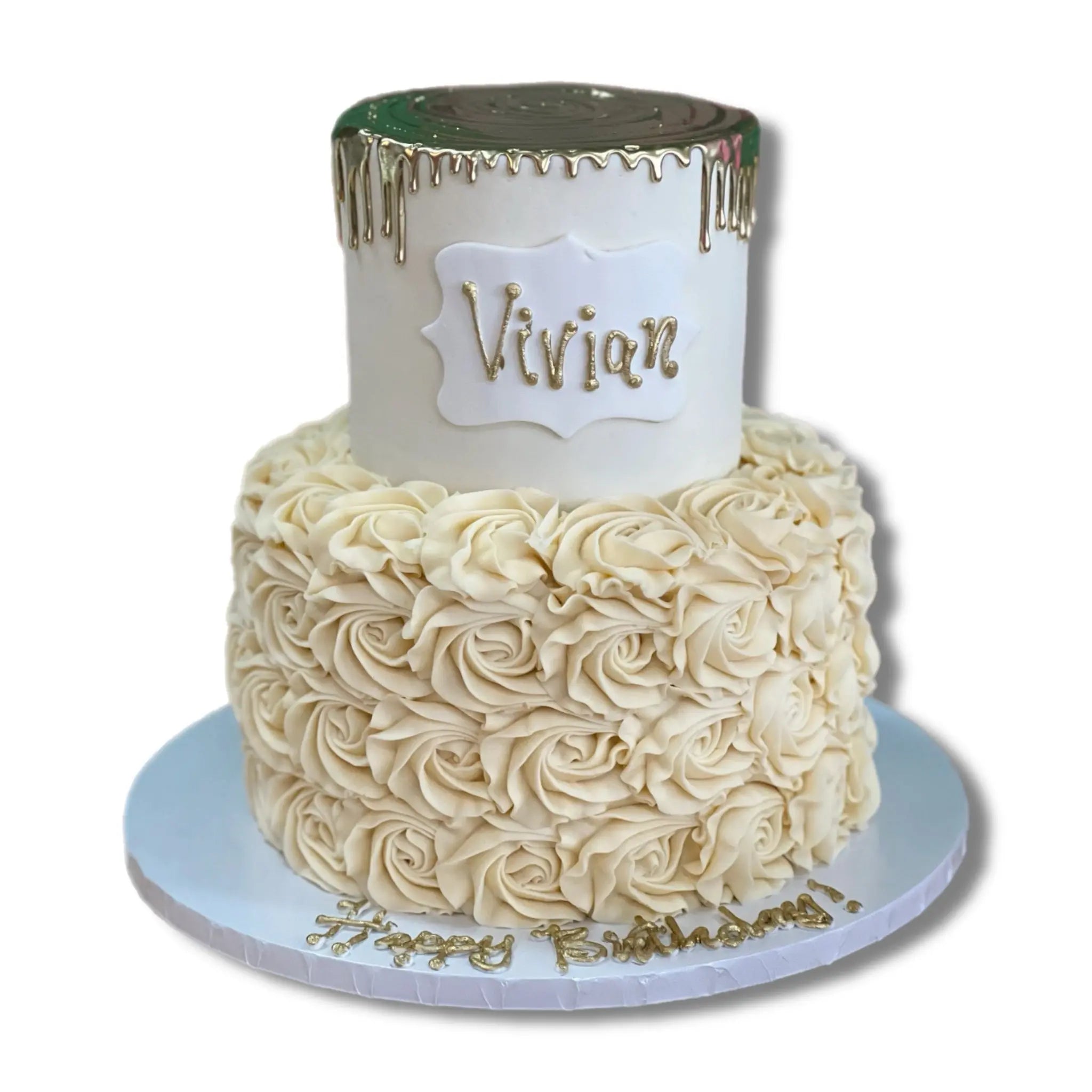 Ivory Birthday Cake That's The Cake Bakery