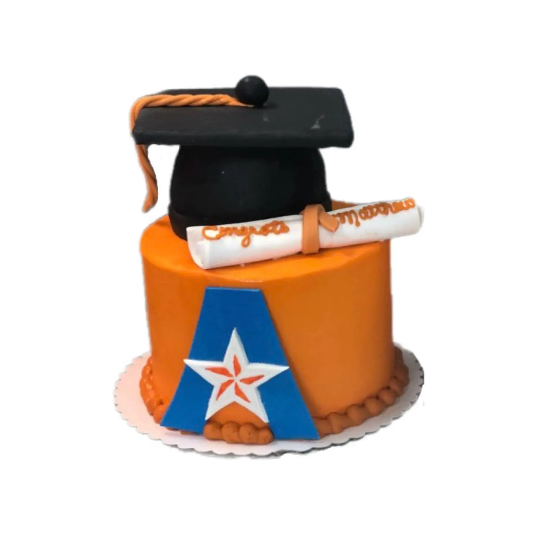 University of North Texas (UTA) Graduation Cake That's The Cake Bakery