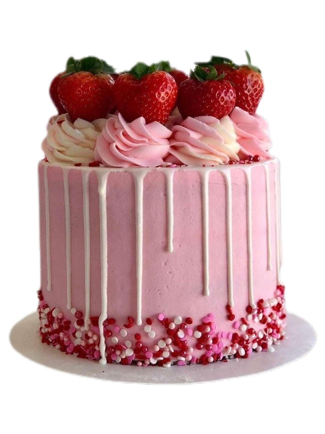 Valentine's Drip Cake