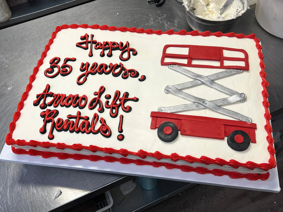 Scissor Lift Retirement Cake That's The Cake Bakery