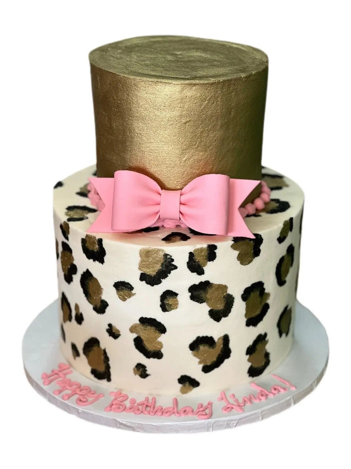 Metallic Cheetah Print That's The Cake Bakery