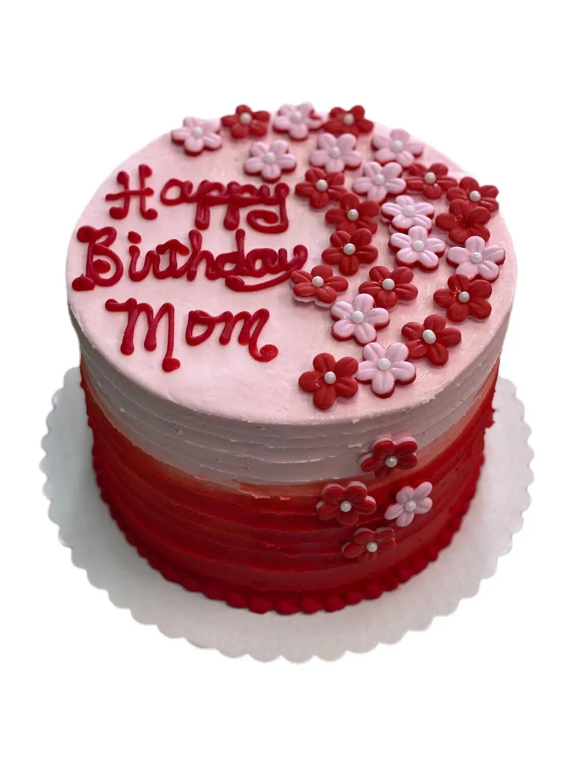 Ombre Flowers & Buttercream Cake That's The Cake Bakery