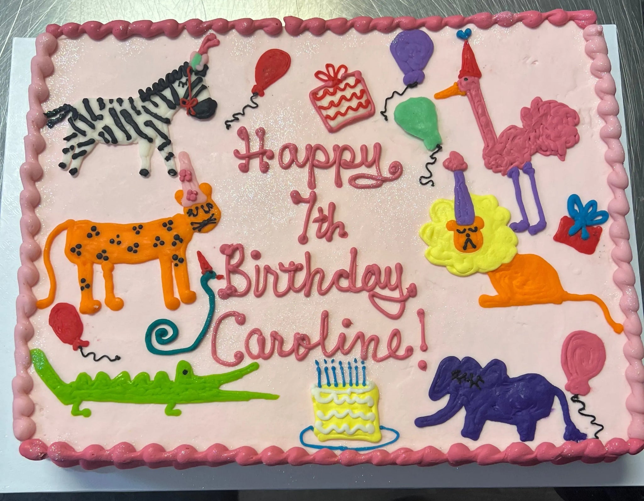 Party Animals Sheet Cake That's The Cake Bakery