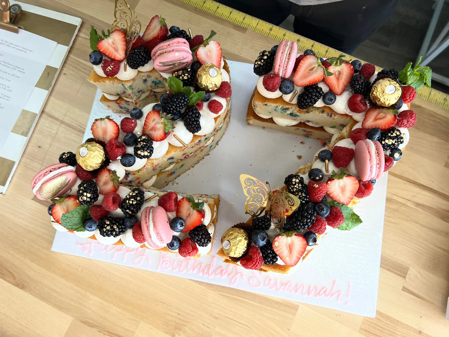 Naked Double Number Cake That's The Cake Bakery