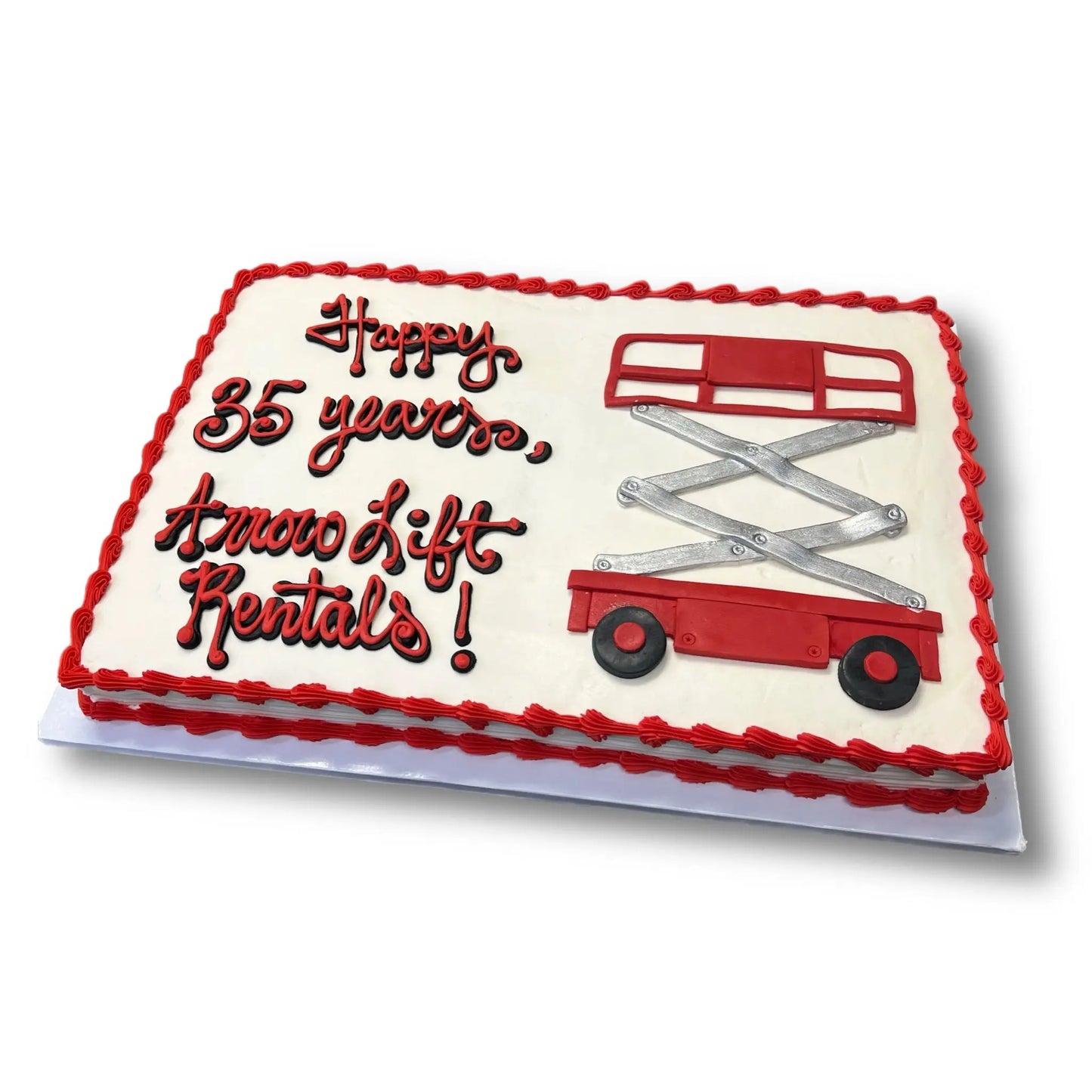 Scissor Lift Retirement Cake That's The Cake Bakery