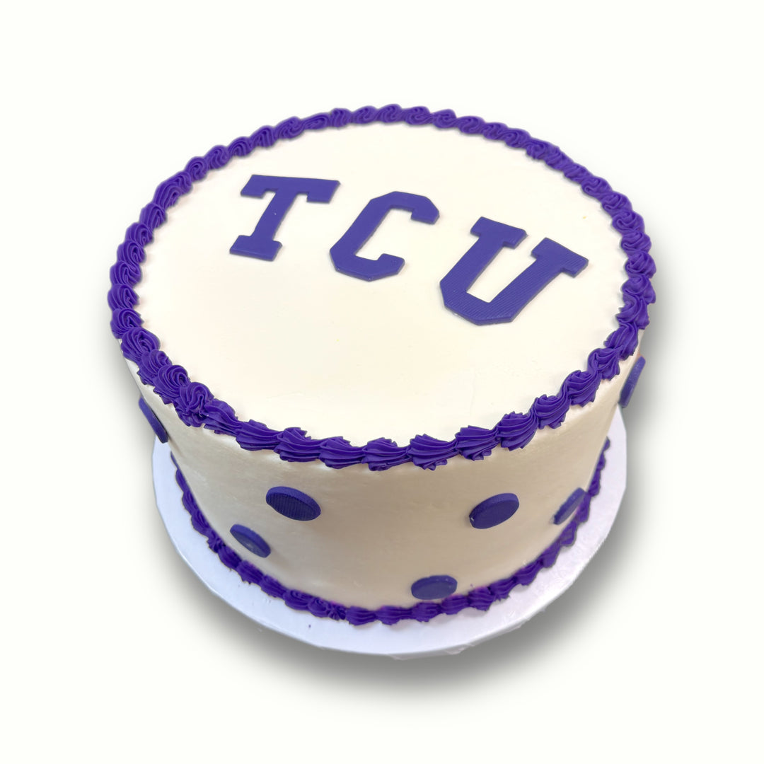 TCU Simple Graduation Cake