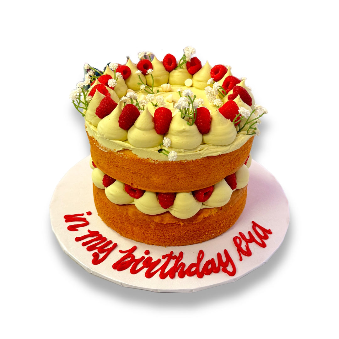 Signature White Chocolate Pistachio Buttercream Cake