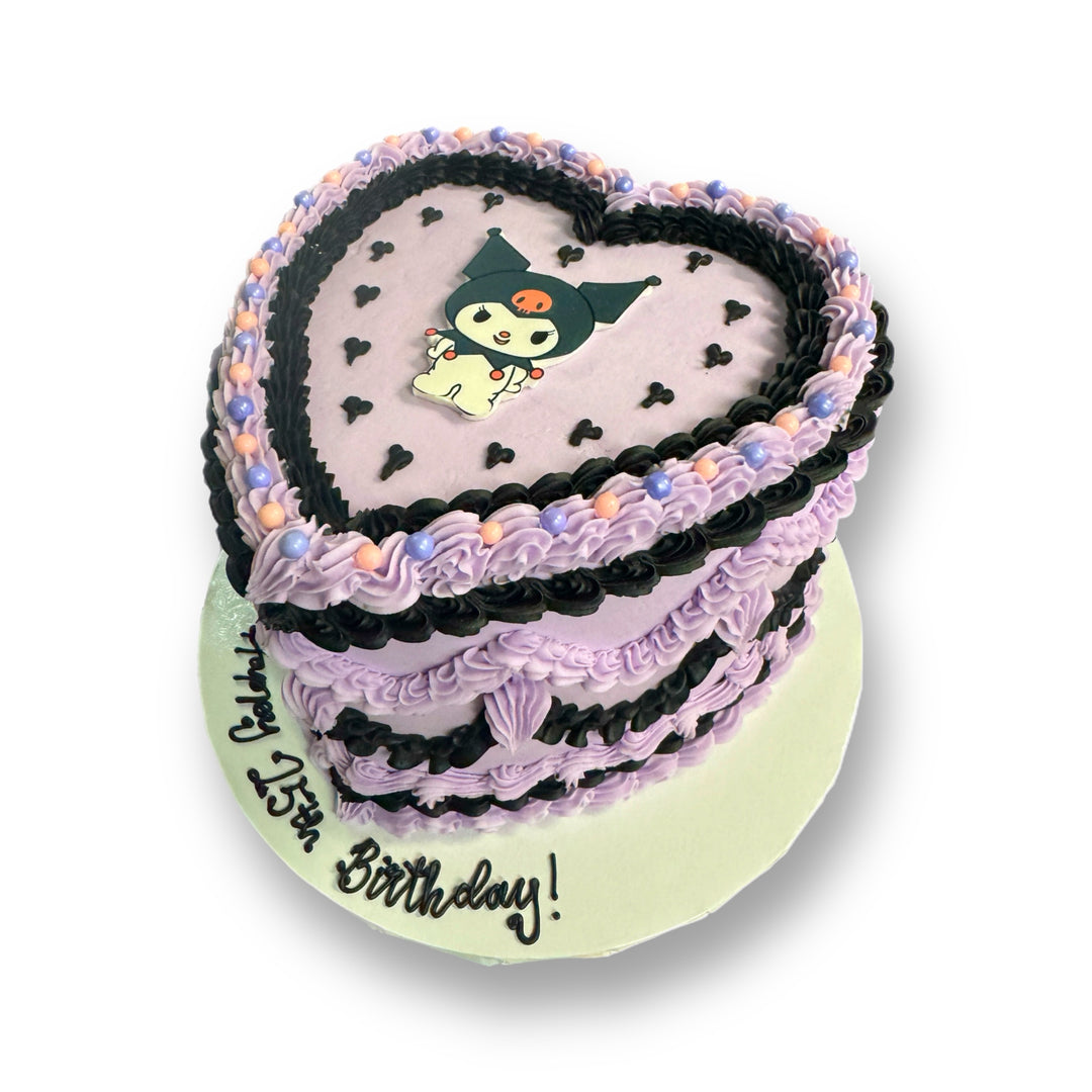 Kuromi Heart Cake