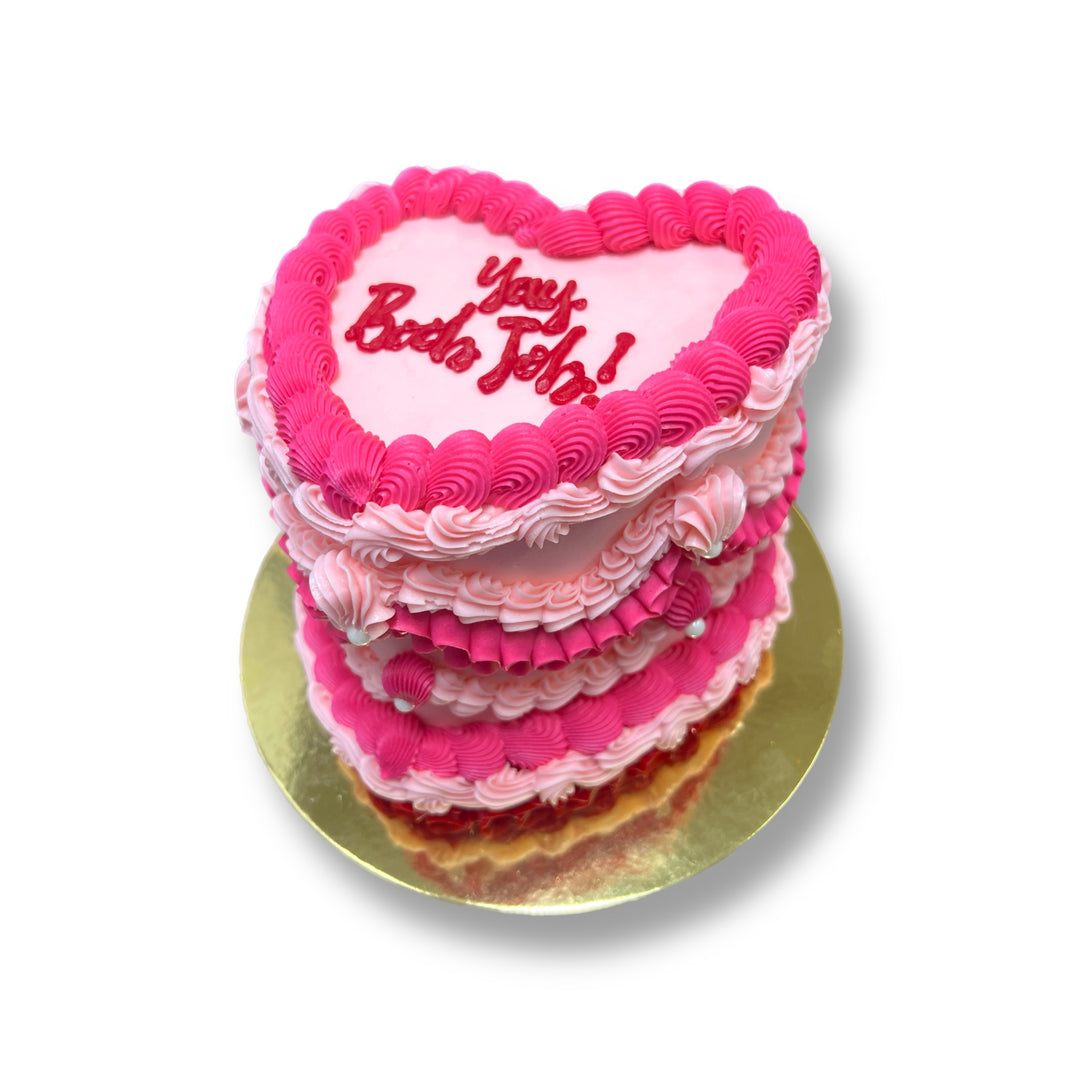 Vintage Heart Cake