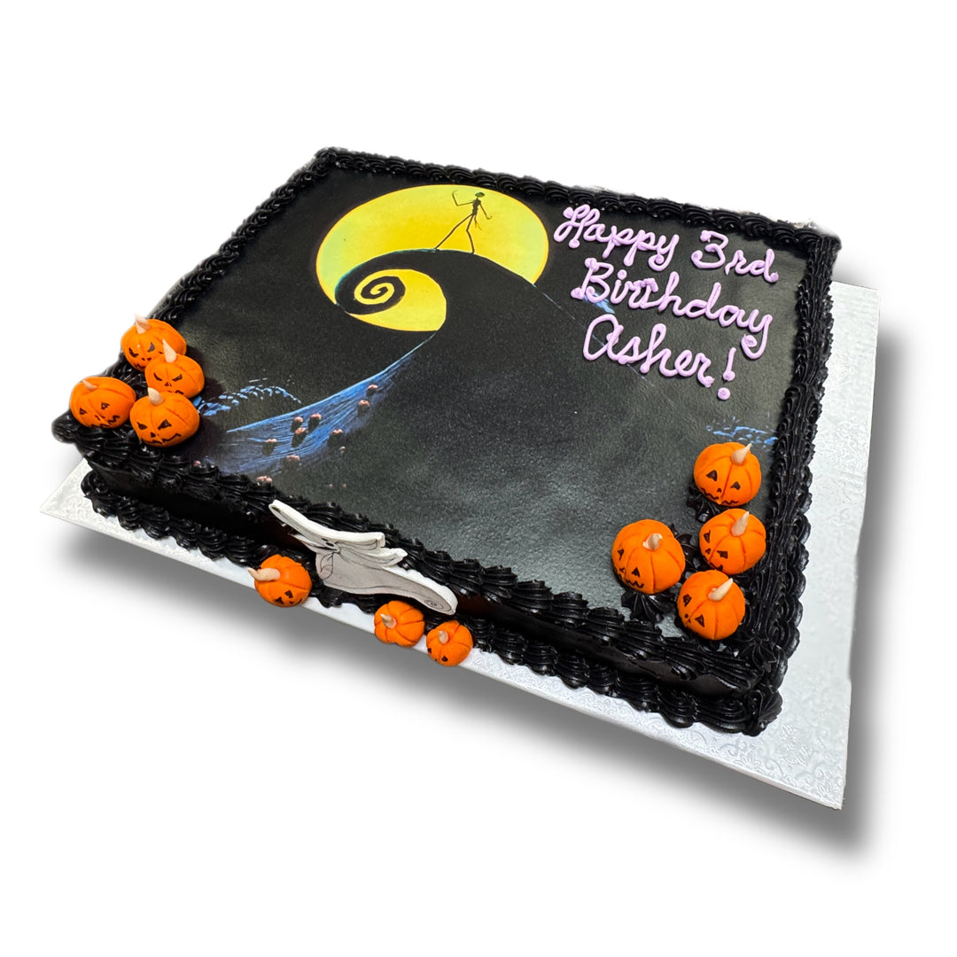 Nightmare Before Christmas Edible Image Cake
