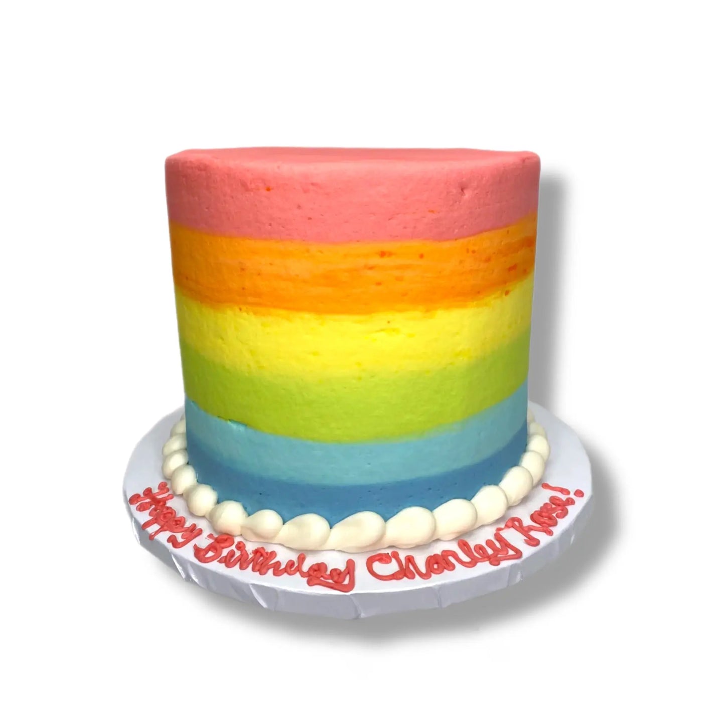 Rainbow Buttercream Cake That's The Cake Bakery