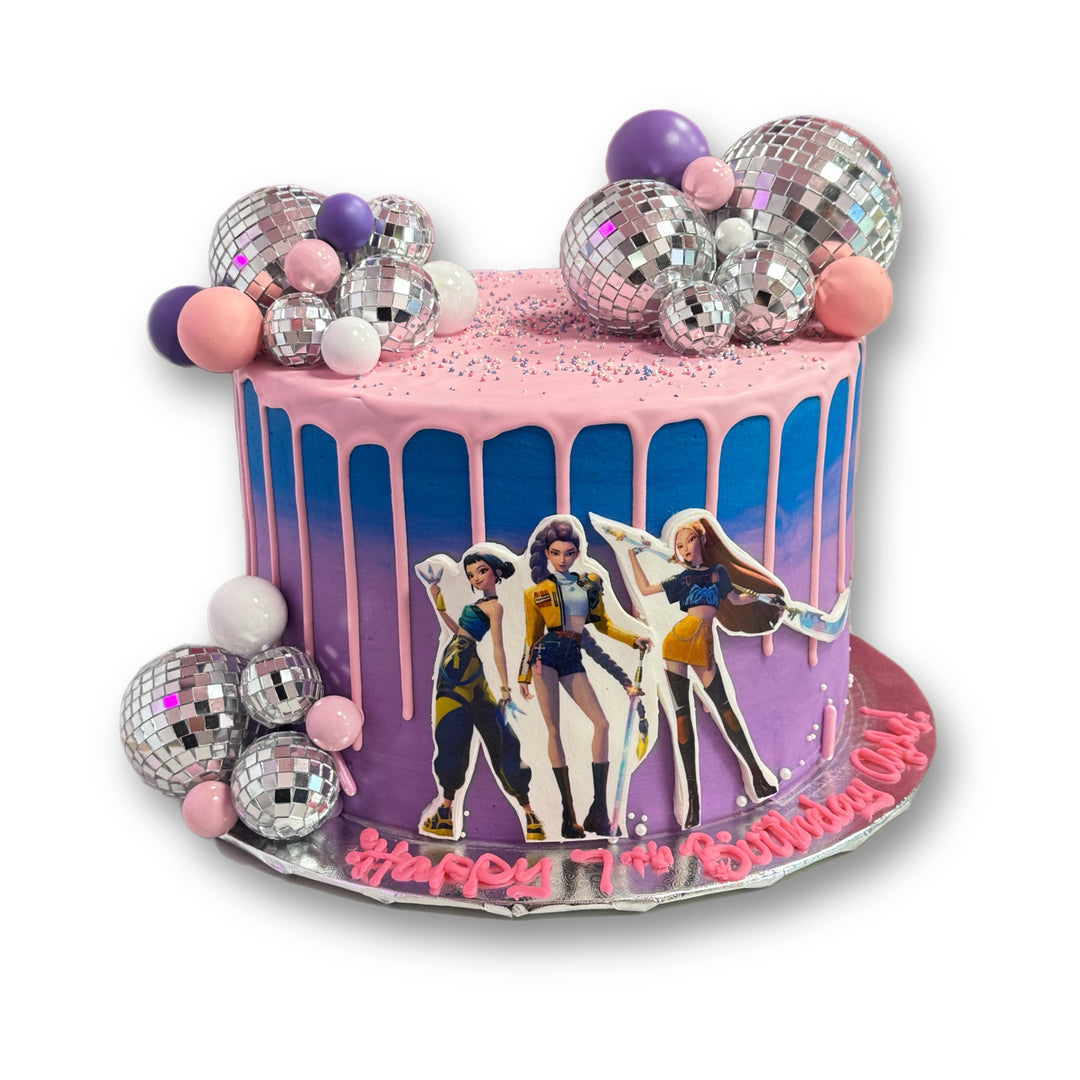 K-Pop Demon Hunters Birthday Cake