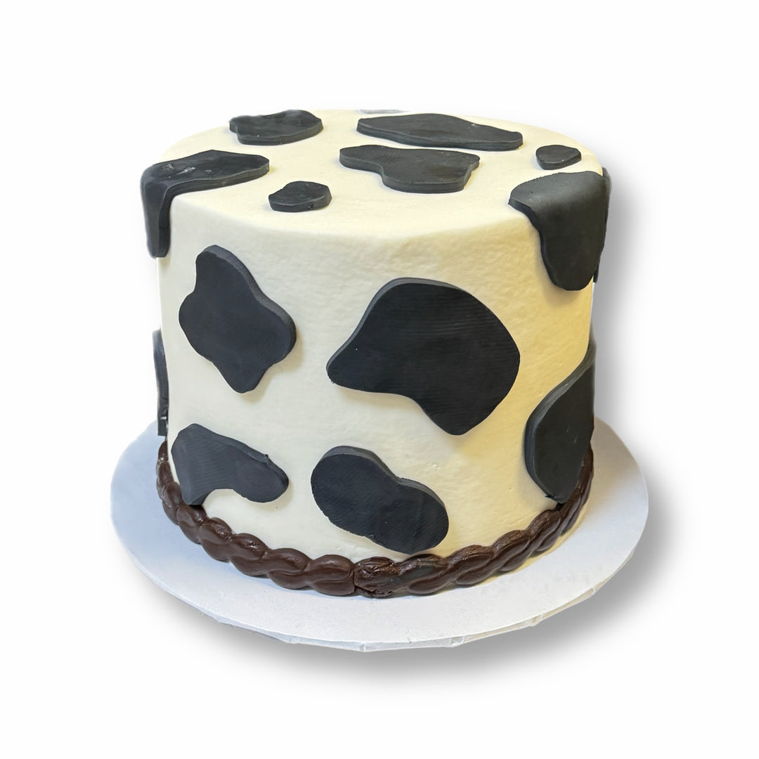 Simple Cow Print Cake