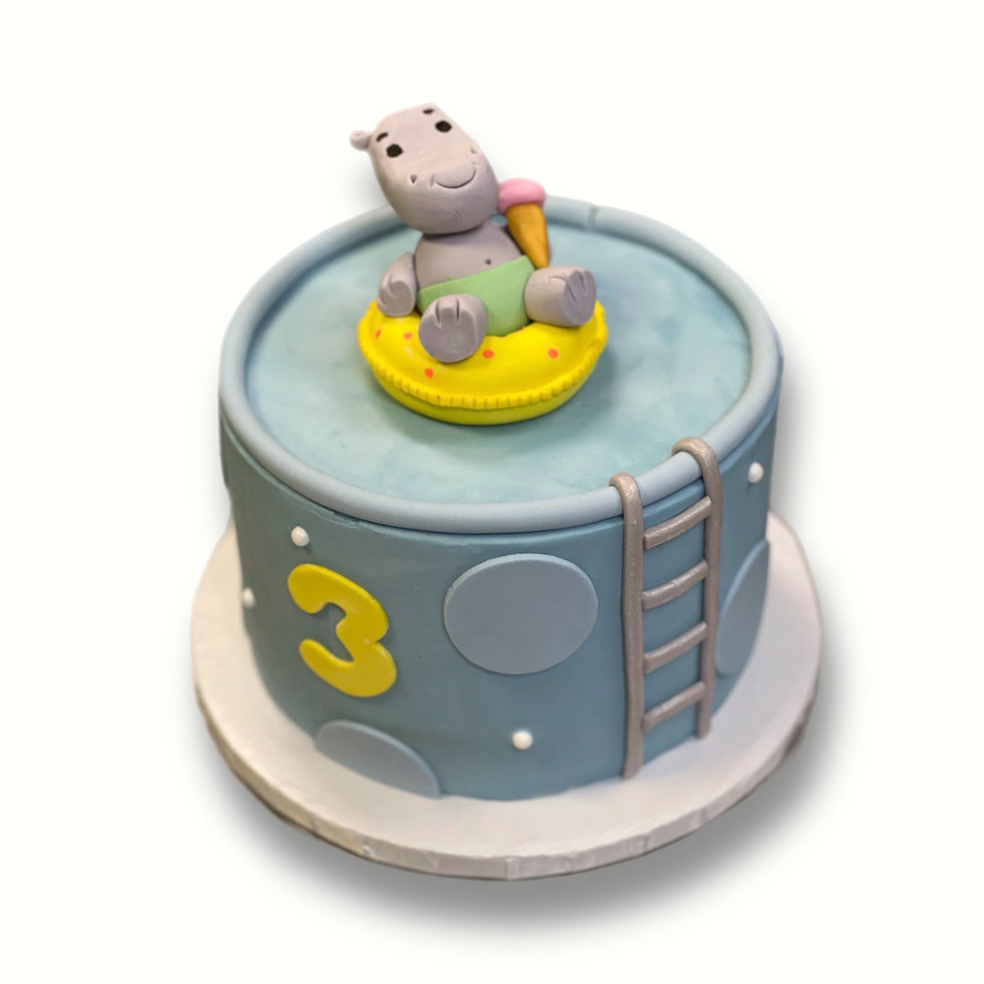 Hippo Swimming Cake