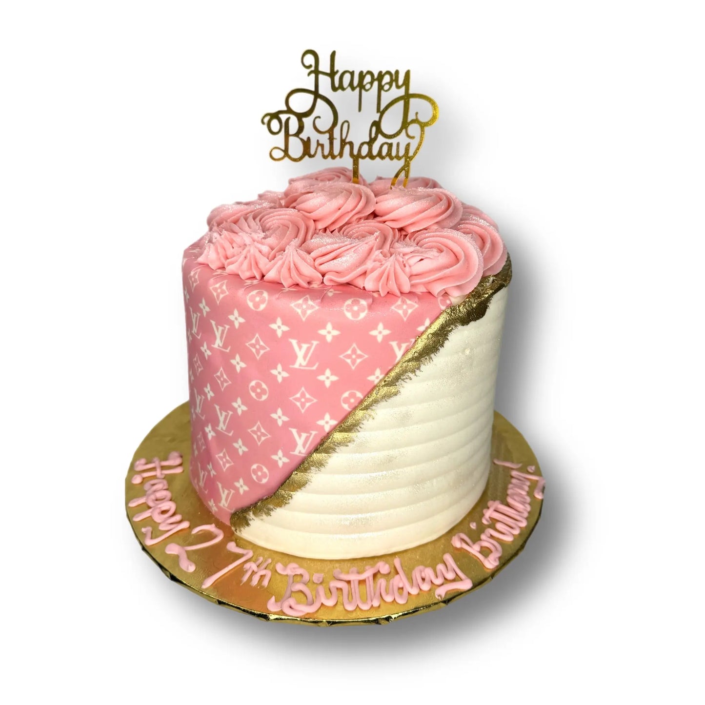 Pink Louis Vuitton Peeking That's The Cake Bakery