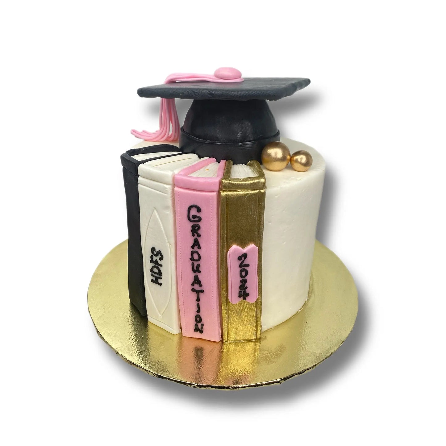 Graduation Cake with Books That's The Cake Bakery