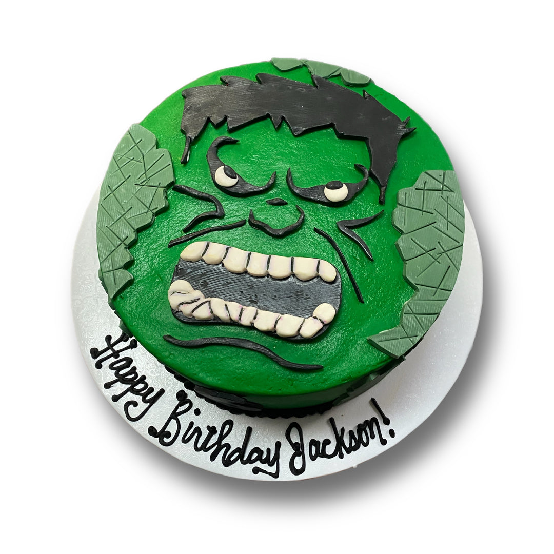 Angry Hulk Cake