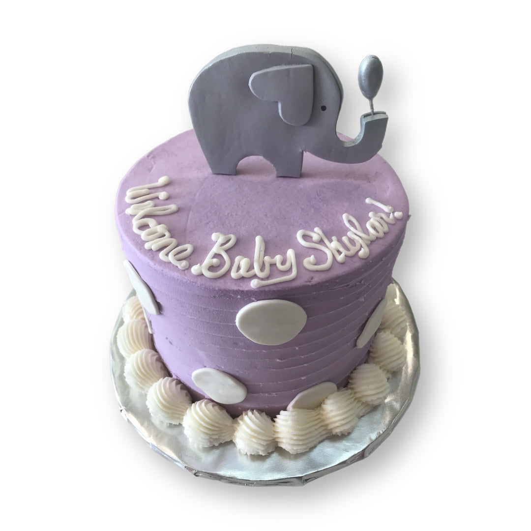 Small Baby Shower Elephant Cake
