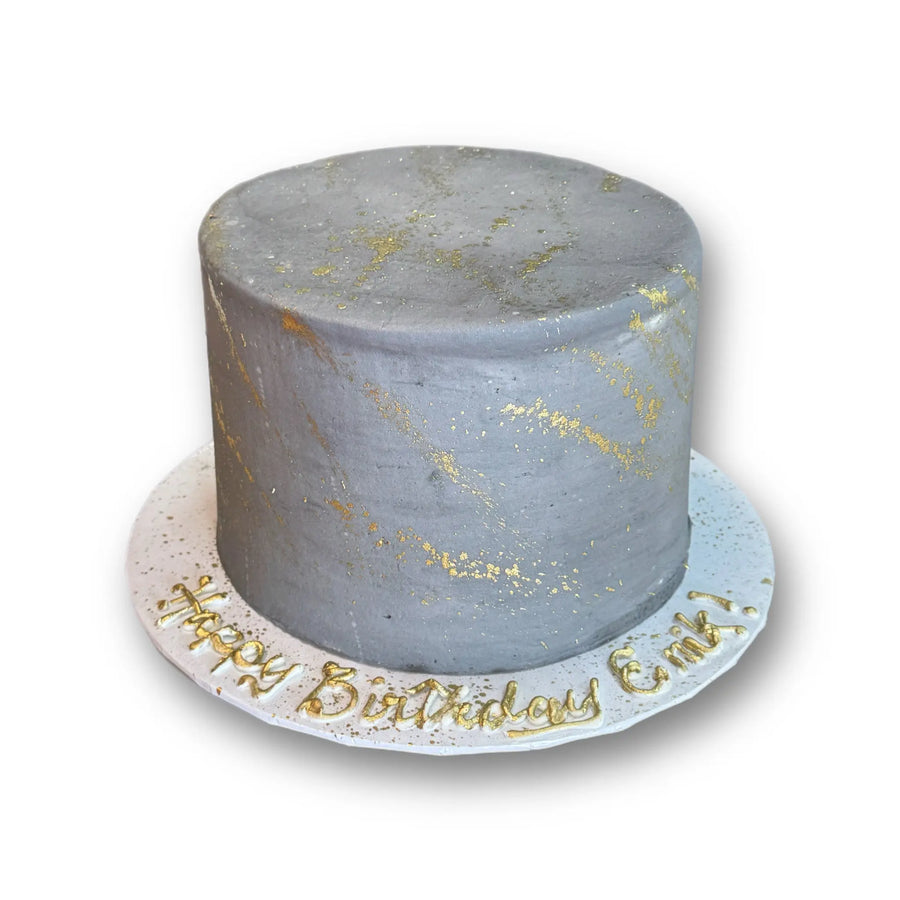 Metallic Splatter Cake That's The Cake Bakery
