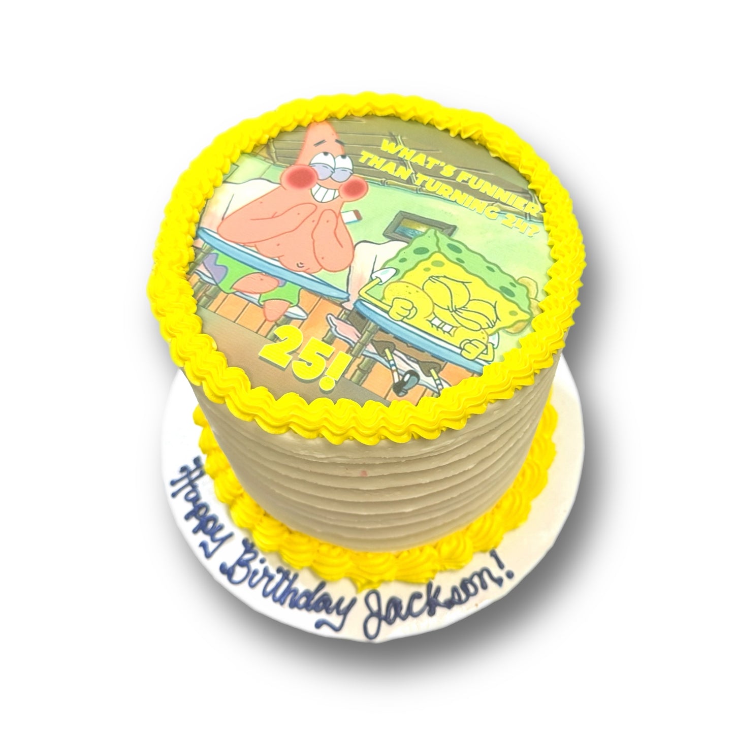 Spongebob Meme Cake - Flat Printed Image