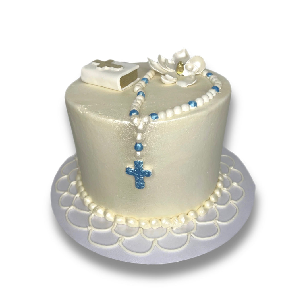 Boy Christening Cake