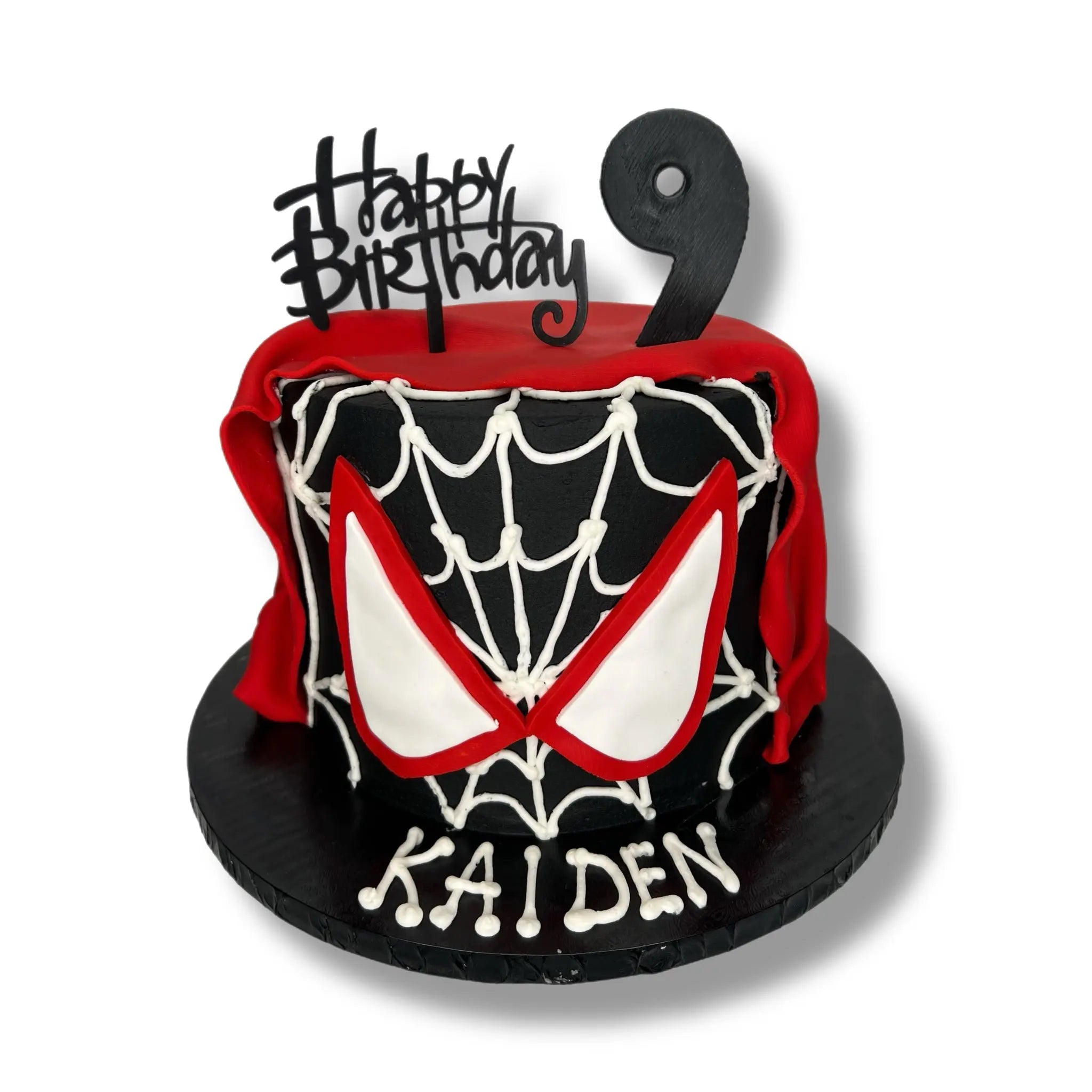 Black and Red Spiderman That's The Cake Bakery
