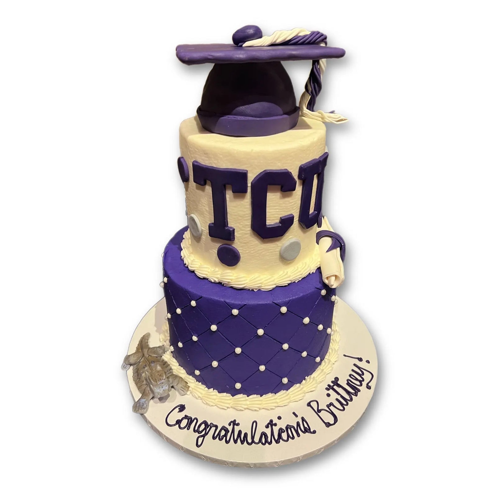 TCU Graduation Cake 1 That's The Cake Bakery