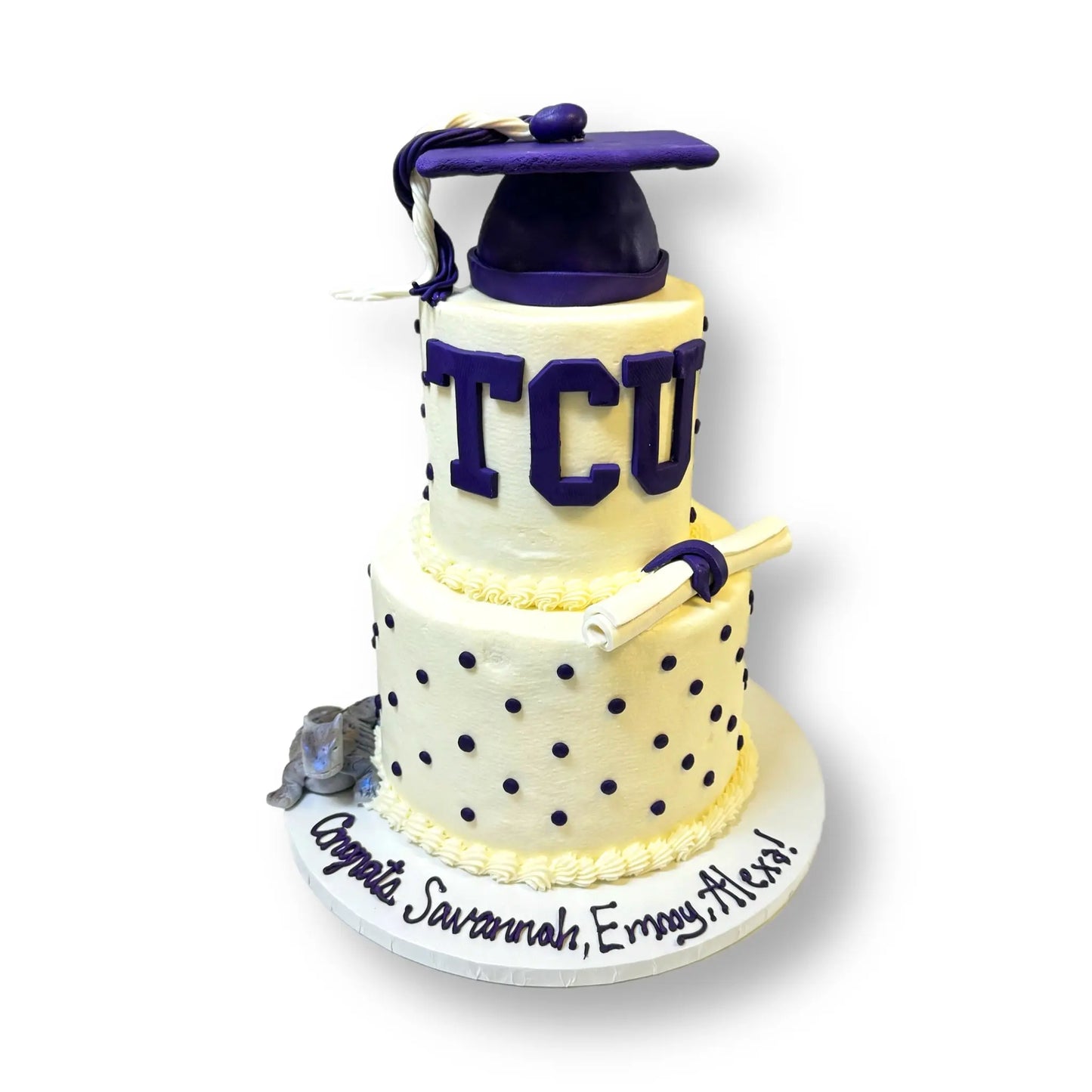 TCU Graduation Cake 2 That's The Cake Bakery