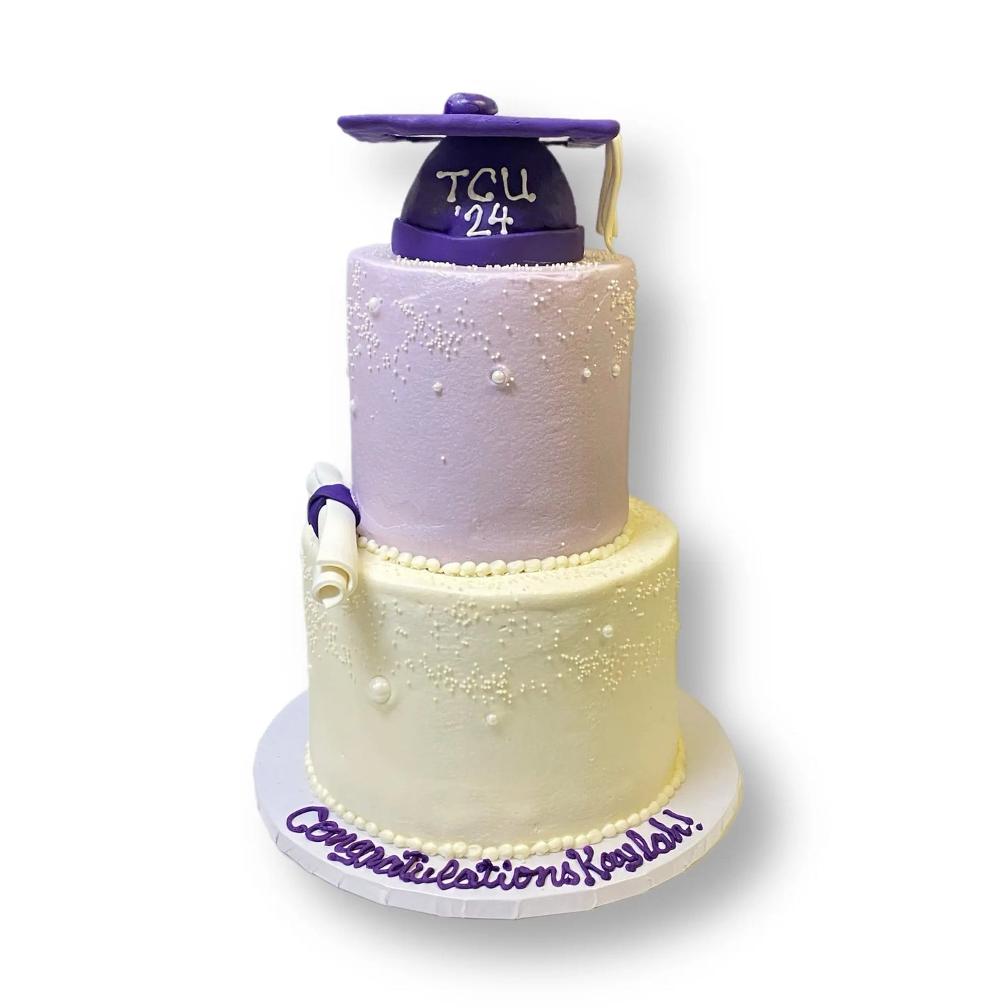 Purple Ombre Graduation Cake That's The Cake Bakery