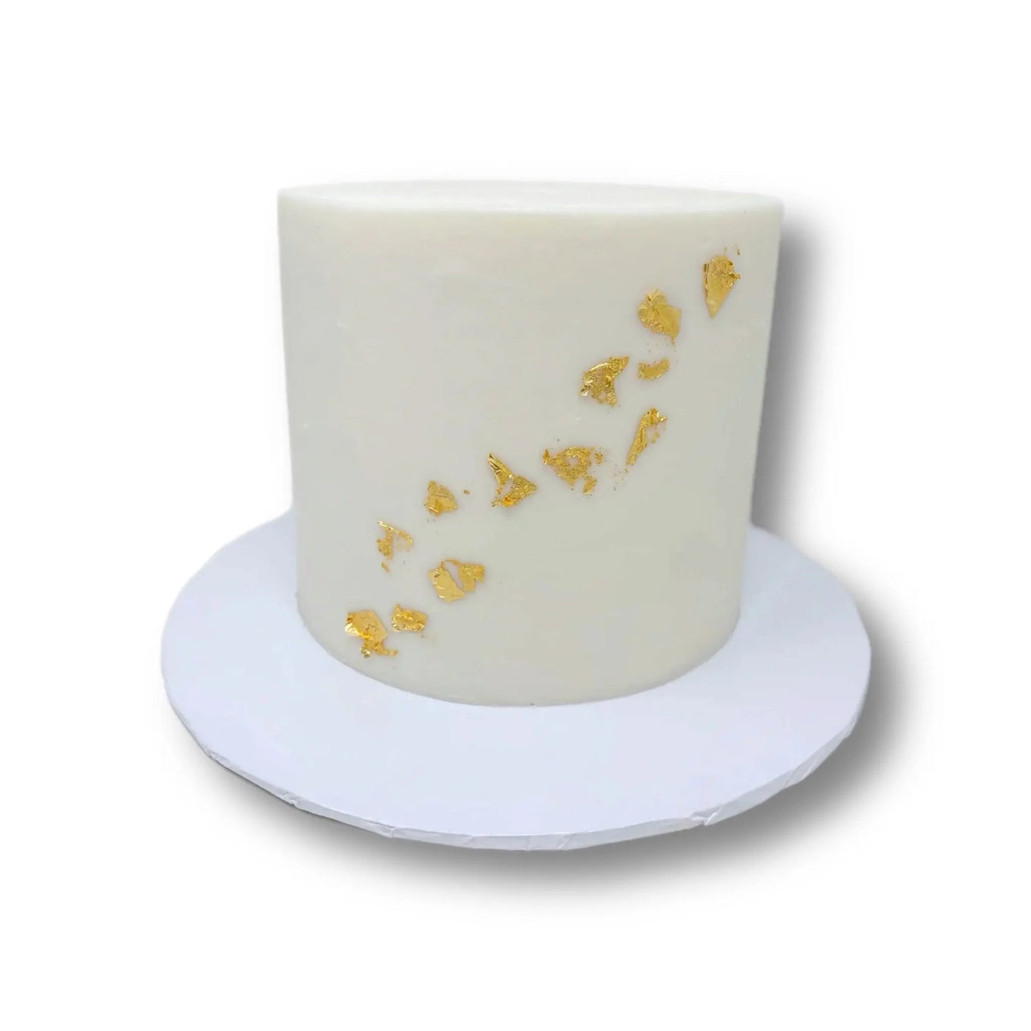 Simple Smooth with Metallic Leaf That's The Cake Bakery