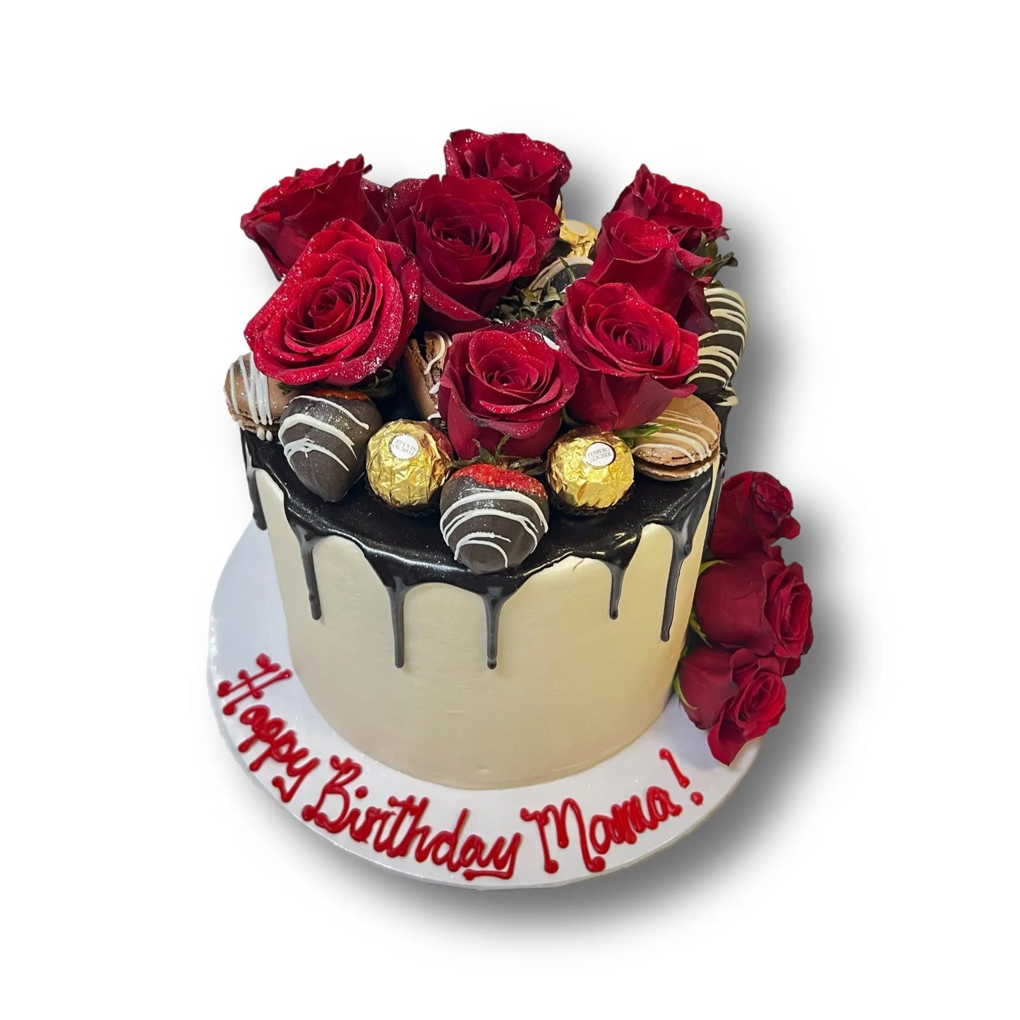 Chocolates & Strawberries Elegant Cake That's The Cake Bakery