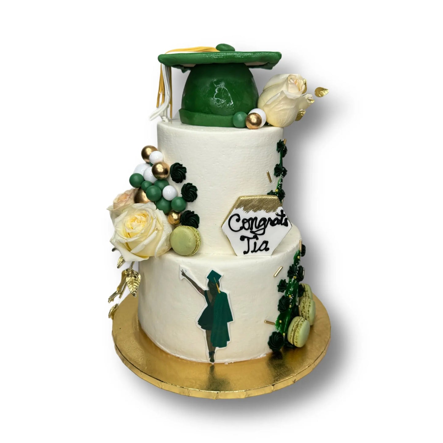 Specialty Graduation Cake with accessories That's The Cake Bakery