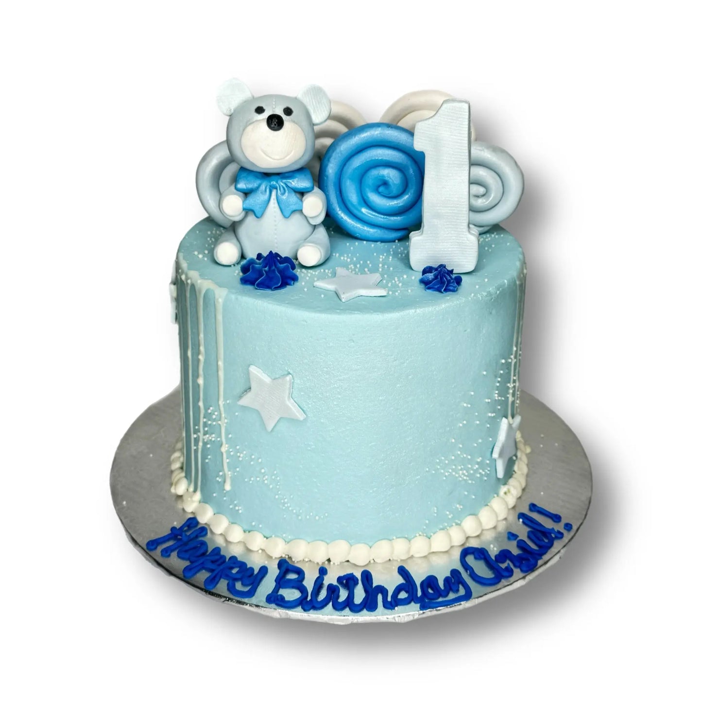 1st Birthday Blue Bear That's The Cake Bakery