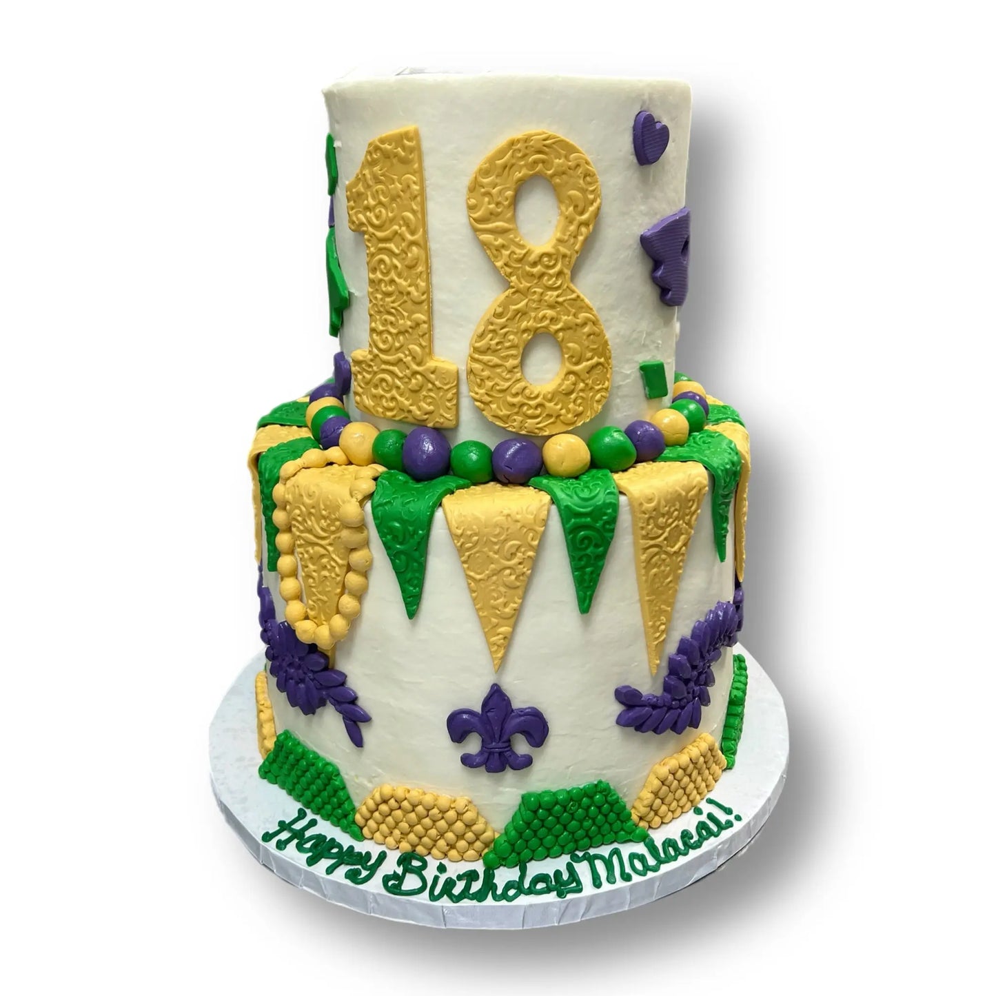 18th Mardi Gras Cake That's The Cake Bakery