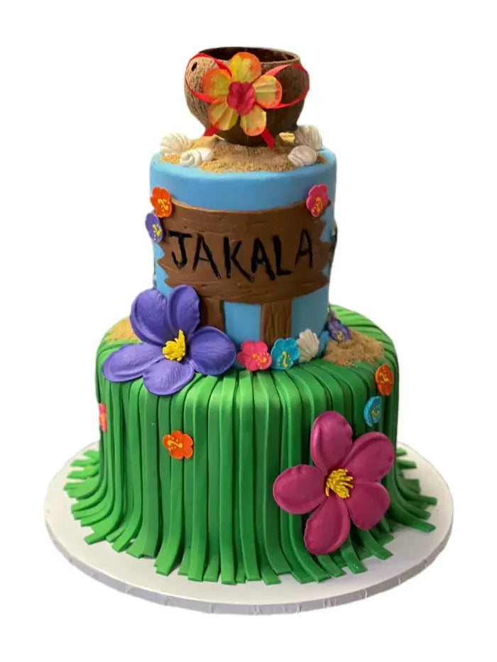 Hawaiian Themed Cake That's The Cake Bakery