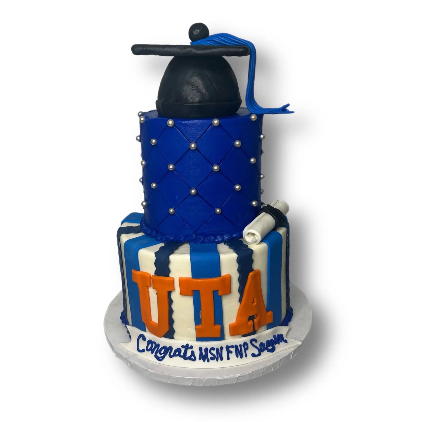 UTA Royal Blue Cake That's The Cake Bakery