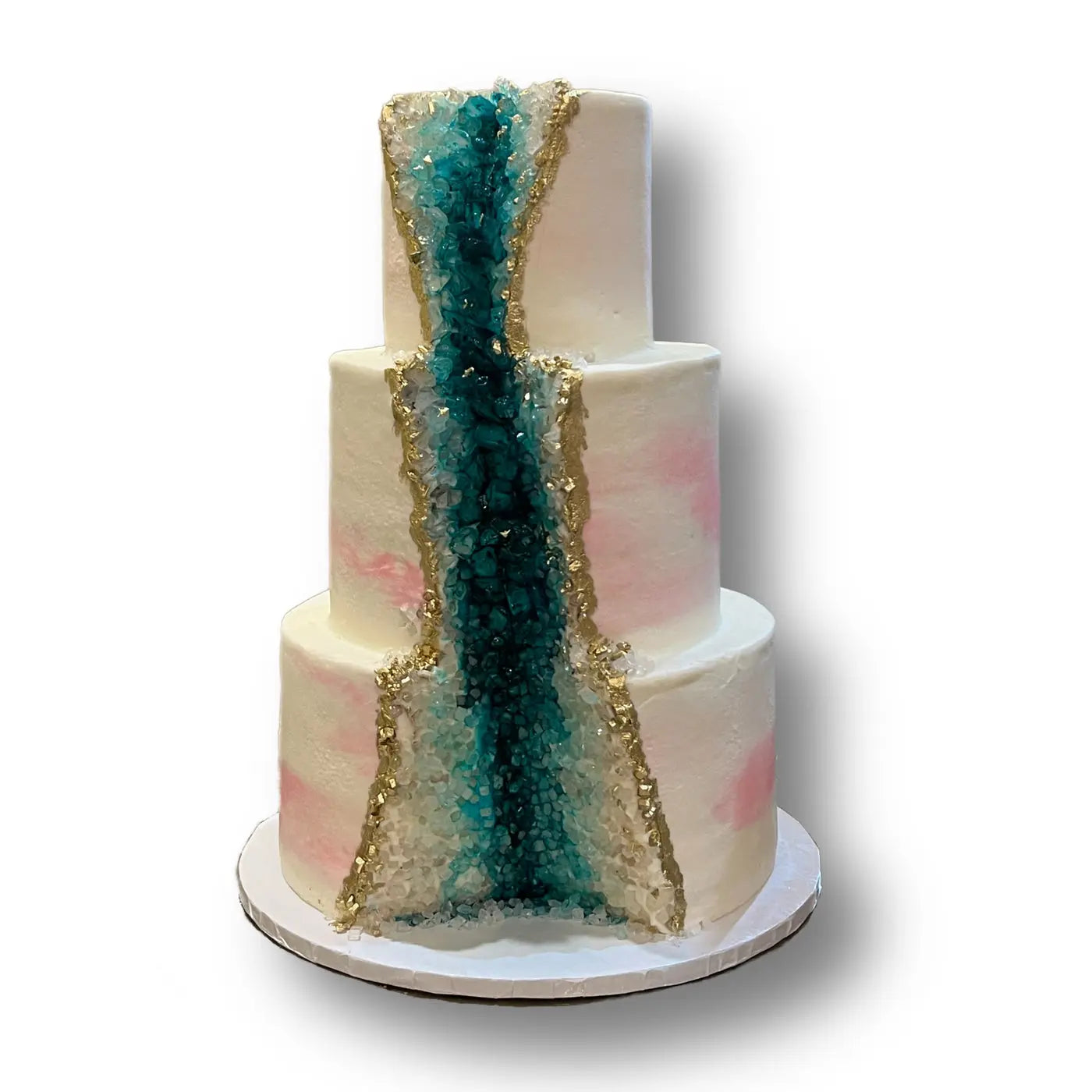 3 Tier Rock Geode Wedding That's The Cake Bakery