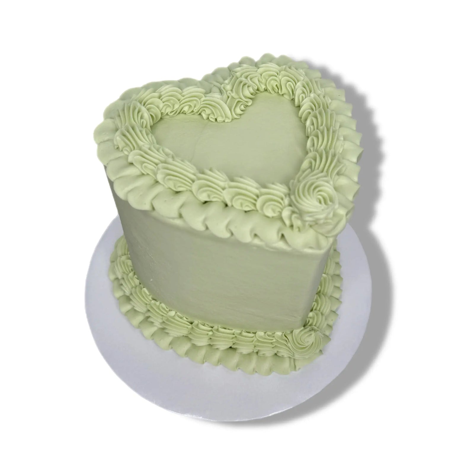 Heart Cake - top and bottom borders That's The Cake Bakery