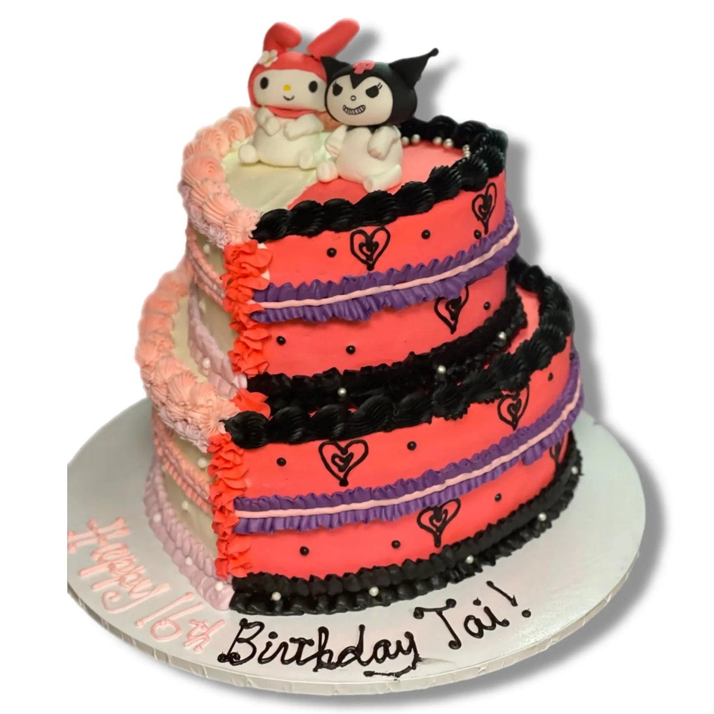 Kuromi Heart 2 Tier Cake That's The Cake Bakery