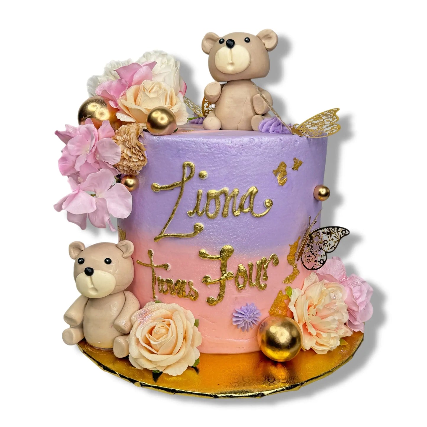 Bears & Flowers Birthday That's The Cake Bakery