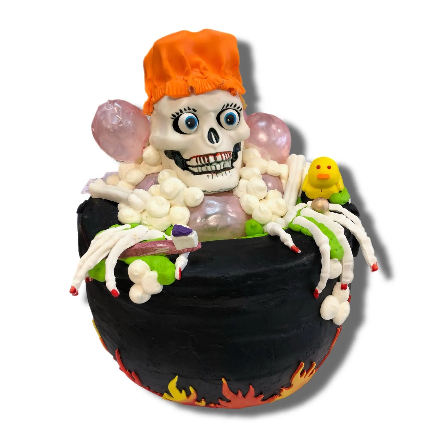 Skeleton Bathing in Cauldron That's The Cake Bakery