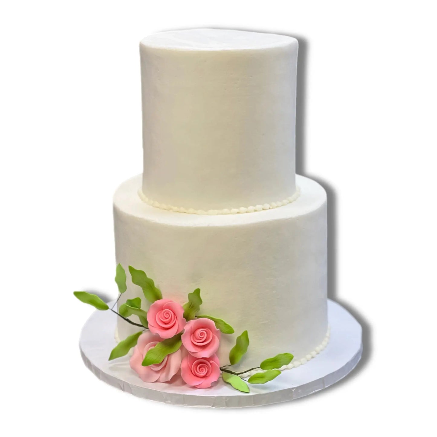 White Buttercream and Burst of Flowers That's The Cake Bakery