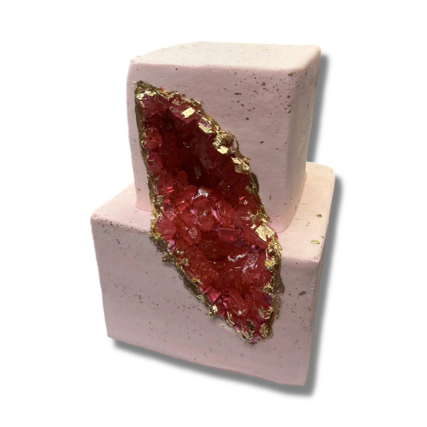 Deep Red Geode 2 Tier That's The Cake Bakery