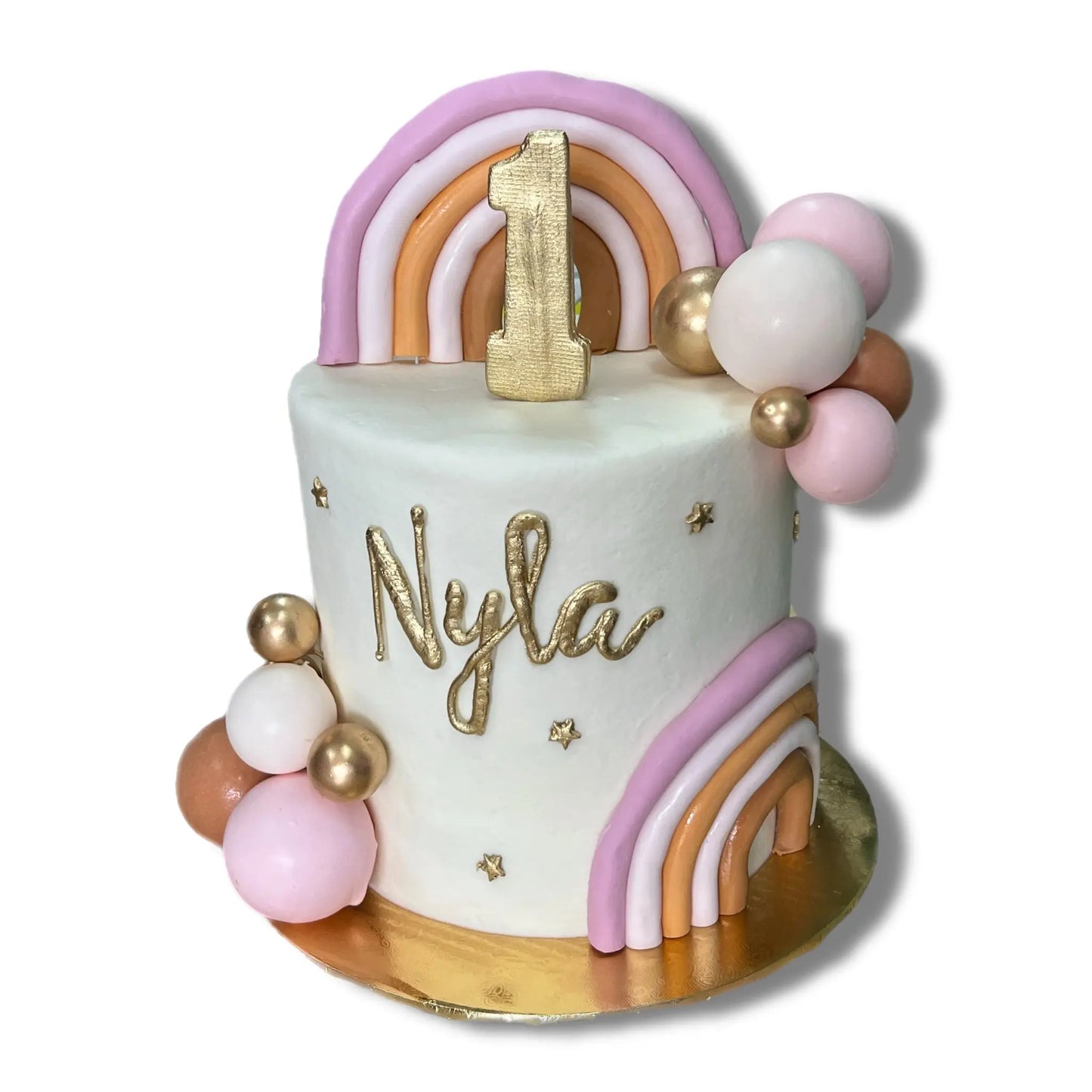 Boho Chic 1st Birthday with Pastel Rainbow That's The Cake Bakery