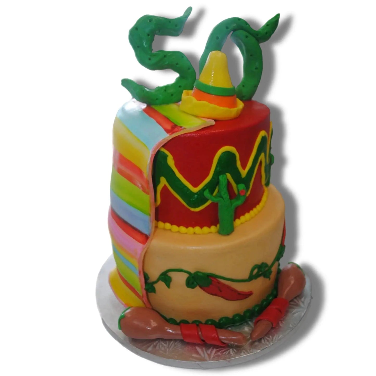 50th Mexican Themed Cake That's The Cake Bakery